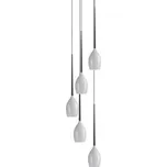 Azzardo AZ0311 závěsné stropní svítidlo Izza 5 5x50W | E14 | IP20 - bílá + STOLNÍ VENTILÁTOR SE ZVLHČOVAČEM VZDUCHU ICECUBE - RGB