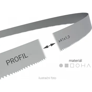 Příslušenství k pile Pilový pás svařovaný na míru Wikus PROFIL 41x1,3mm 5-7