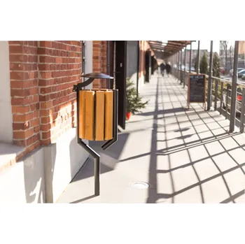 Venkovní odpadkový koš PROFICITY Odpadkový koš s popelníkem Gladiator