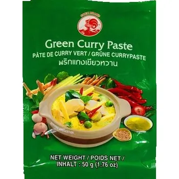 Koření Cock brand thajská zelená kari pasta 50G