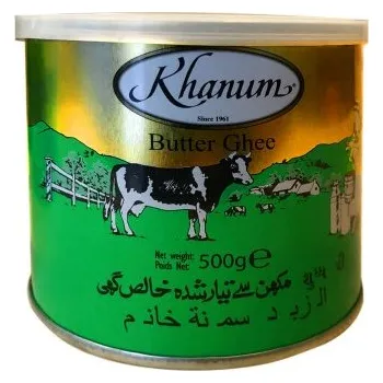 Rostlinný olej Ghí Pravé Přepuštěné Máslo Ghí (Khanum Butter Ghee) 500G
