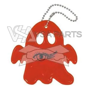 COMPASS Reflexní přívěšek červený