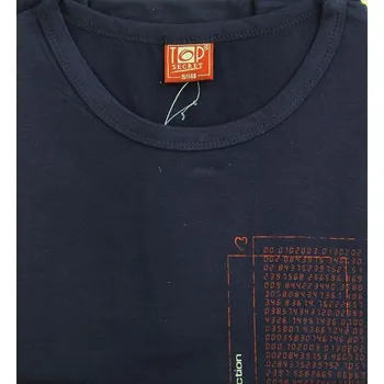 Dívčí tričko PO-3057, krátký rukáv, tmavě modrá, vel. 146