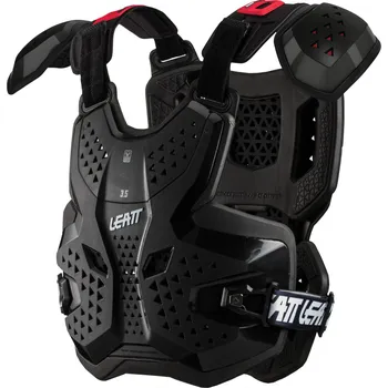 Motocyklový chránič hrudi a pátěře Hrudní/zádový chránič LEATT 3.5 PRO Chest Protector černý, velikost L/XL, pro jezdce o váze 70-90 kg (Homologace CE : záda EN 1621-2:2014, hrudník EN 1621-3:2018 )