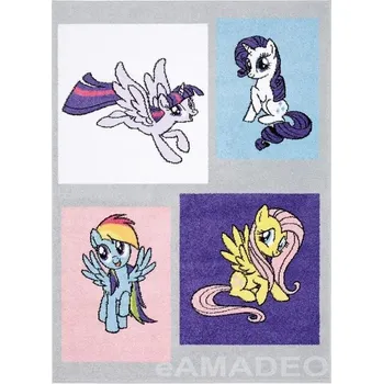 Koberec Agnella Dětský kusový koberec HAPPY TAILS - šedý - 133x180cm