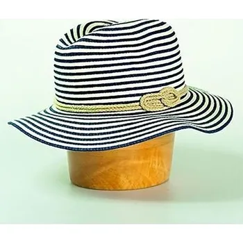 Klobouk Dámský papírový klobouk pánského stylu zdobený šňůrkou