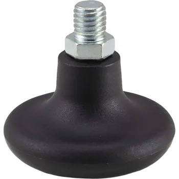 Pojezdové kolečko Nábytkový plastový kluzák průměr 50mm, závit M10x20, nosnost 30 kg - KA50-M10