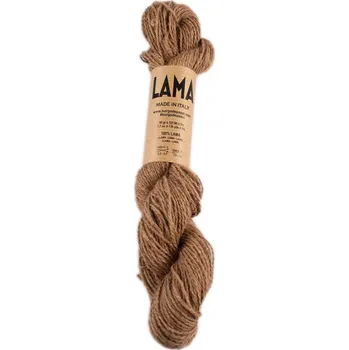 Příze Borgo de' Pazzi Lama 4 Hnědá (Přírodní vlna z Lamy - Hnědá Lama 4)