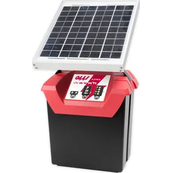 Ohradník Kombinovaný zdroj se solárním panelem pro el. ohradník OLLI 9.07 S 9V/ 12V/ 230V, 0,7J