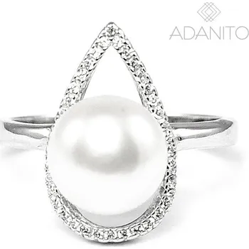 Prsten Stříbrný prsten s perlou