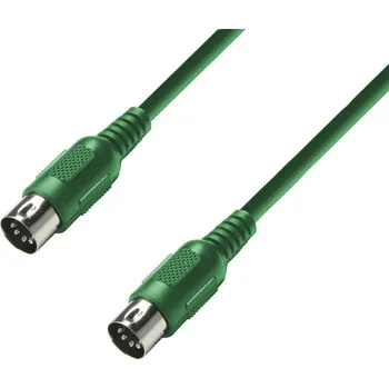 Hudebniny Adam Hall Kabel MIDI DIN 5 3m Green