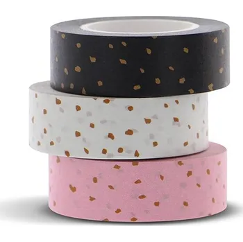 Lepicí páska Sada 3 washi pásek Filofax Confetti | 15mm x 5m