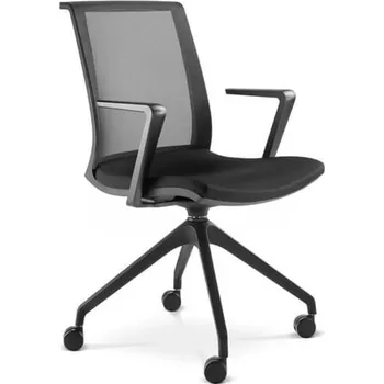 Jednací židle LD SEATING konferenční židle Lyra Net 203 F95-BL