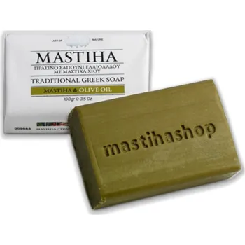 Tradiční řecké mýdlo s mastichou a olivovým olejem (Zelené olivové mýdlo s mastichou)