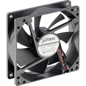 Průmyslový ventilátor X-Fan RDH9025S axiální ventilátor, 24 V/DC, 103.2 m³/h, (d x š x v) 92 x 92 x 25 mm, RDH9025S
