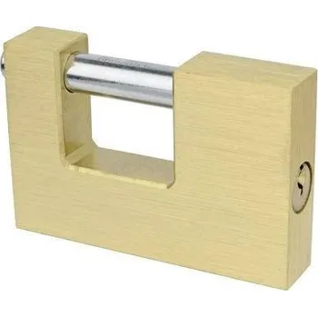 Visací zámek Brüder Mannesmann M41360 visací zámek 60 mm zámky se stejným klíčem zlatá visací zámek s profilovou vložkou
