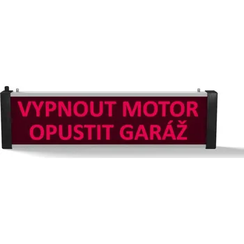 Bezpečnostní detektor Jednostranný nápis SVN 722 Led Vypnout motor, Opustit garáž