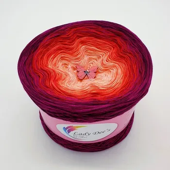 Příze Klubko ČERVEN 2021 - limitovaná edice 4n-570m (Juni Bobbel 2021)