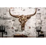 Dekorace lebka LONGHORN - měděná
