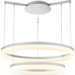 Azzardo AZ1295 LED závěsné stropní svítidlo Zola 80/60 1x56W | 5600lm | 3000K | IP20 - bílá + LED PŘISAZENÉ STROPNÍ SVÍTIDLO VERSO 1X24,5W | 3000LM | 3000K - NASTAVITELNÉ, 3 FÁZOVÉ STMÍVÁNÍ, HLINÍK