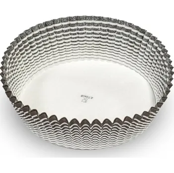 Jednorázové nádobí Košíček papírový prům. 80, v.27,5mm (hnědý proužek) 1000 ks/bal