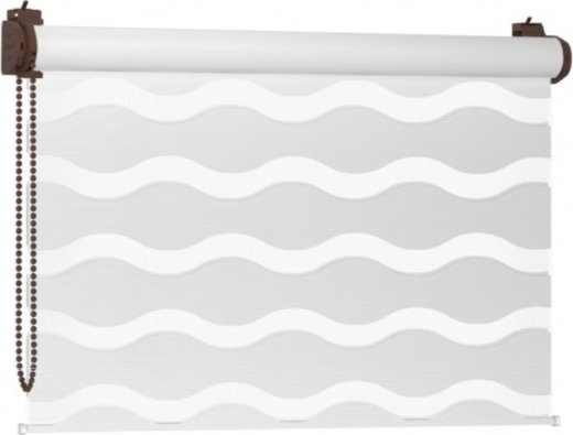 ROLETY 24 - Roleta Den a Noc bez vrtání WAVE - bílá