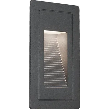 Paulmann 94382 High, venkovní zápustné svítidlo do stěny 230V, LED 2W, 3000K 105x60 antracit, IP65