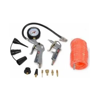 Příslušenství ke kompresoru pneuhustič ofukovací pistole kroucená hadice ke kompresoru hobby sada