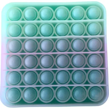 POP IT Pop It antistresová hračka čtverec Fosforový průhledný