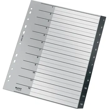 Ekologický rejstřík Leitz, PP, extra široký, 1-12