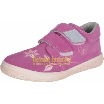 Dívčí polobotky Jonap B1SVK růžová kytka 24