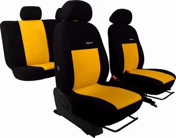 Potah sedadla AutoMega Citroen C3 Aircross se zadní loketní opěrkou od 2017 Elegance žluté
