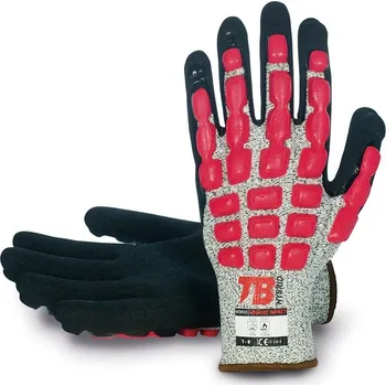 Pracovní rukavice ČERVA EXPORT IMPORT a.s. Univerzální máčené pracovní rukavice TB 490RMF IMPACT - vel.9
