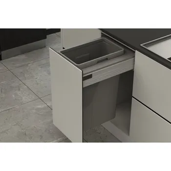 Odpadkový koš Odpadkový koš Elegance, 35 l, 362-368x506x570, K40-šedý plast