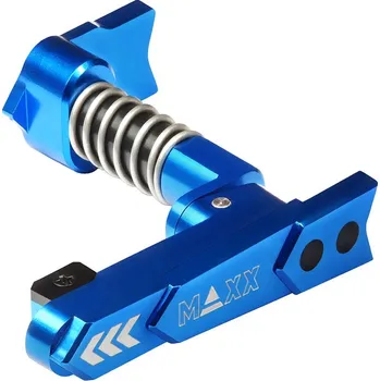 Sportovní střelba MAXX Model CNC záchyt zásobníku pro M4/16 (style A) - modrý