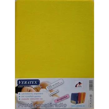 Froté prostěradlo na masážní lůžko 60x190 lehátko (č. 6-stř.žlutá)