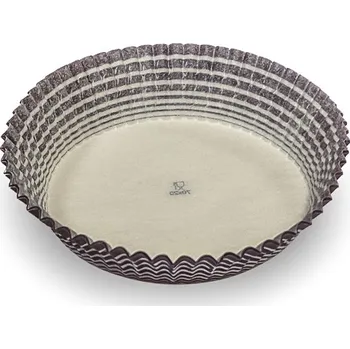 Jednorázové nádobí Košíček papírový prům. 70, v.20mm (hnědý proužek) 1000 ks/bal