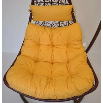 Podsedák Nábytek PEGAS Polstr na závěsnou houpačku Margarita - látka žlutý melír