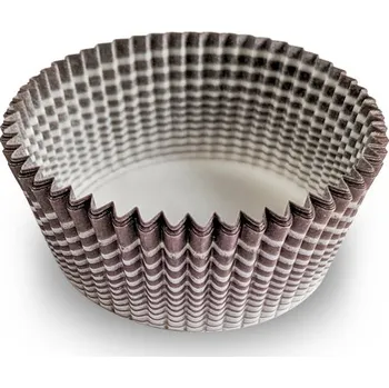 Jednorázové nádobí Košíček papírový prům. 50, v.26mm (hnědý proužek) 2000 ks/bal