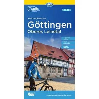 ADFC-Regionalkarte Göttingen Oberes Leinetal, 1:75.000, reiß- und wetterfest, GPS-Tracks Download
