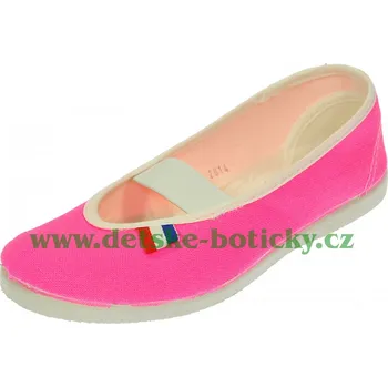 Dětská fitness obuv Toga jarmilky 729-323 neon růžový cvičky 38,5 (25,5)