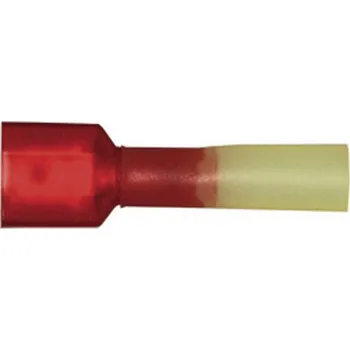 Vogt Verbindungstechnik 3959sh faston konektor se smršťovací bužírkou Šířka zástrčky: 6.3 mm Tloušťka konektoru: 0.8 mm 180 ° plná izolace červená 1 ks