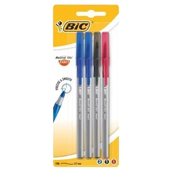 Set školních potřeb Długopis Round Stick Exact mix AST bls 4szt BIC