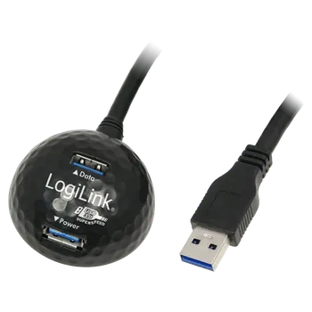 &nbsp;LogiLink Prodlužovací kabel USB 3.0 s dokovací stanicí