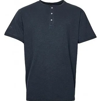 Pánské tričko Pánské tričko na knoflíčky černé REPLIKA JEANS krátký rukáv 4XL - 10XL Replika Jeans - 6XL