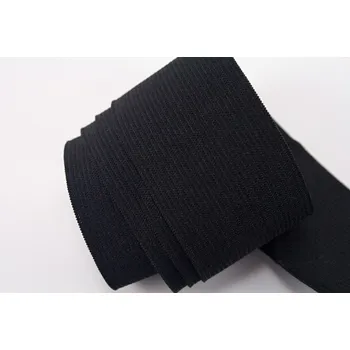 Textilní guma Prádlová pruženka - měkká - černá - šířka 4,5 cm