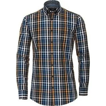 Pánská košile Pánská košile Casa Moda Comfort Fit kostkovaná dlouhý rukáv vel. 4XL - 7XL Casa Moda - 5XL
