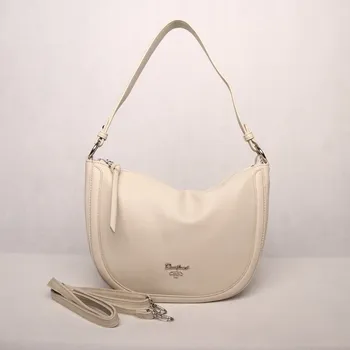 Kabelka Dámská kabelka na rameno i crossbody David Jones CM6091 béžová | KabelkyproVas.cz