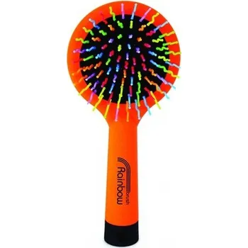 Rainbow brush kartáč na vlasy se zrcátkem medium oranžový
