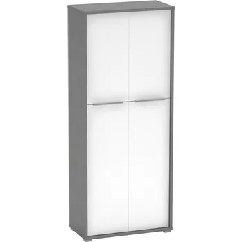 Šatní skříň Policová skříň, grafit / bílá, RIOMA NEW TYP 7